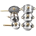 thumbnail image 1 of Loewten 12 Piece Stainless Steel Kitchen Pots Set for Restaurant, 1 of 8
