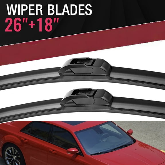 MODIGT Windshield Wiper Blades U/J Hook 26" 18" for 2014-2017 Lexus GS350|2013-2017 Lexus GS450h|2010-2012 Lexus HS250h