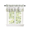 thumbnail image 2 of Kitchen Cafe Valance Curtain for Small Windows,Spring Watercolor Pastoral Daisy Rod Pocket Valances Botanical Leaves Plants Flower Window Treatment Panel for Living Room/Bedroom/Bathroom,60x18in, 2 of 9