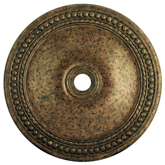 82077-73-Livex Lighting-Wingate - Ceiling Medallion in Style - 36 Inches wide by 2.5 Inches high-Antique Silver Leaf Finish