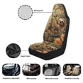 thumbnail image 6 of Uorisanigo Sloth Car Seat Covers Waterproof Front Seat Covers Easy Installation Stretch Polyester Fabric Cover Protection Interior Accessories Universal Fit Most Cars,SUV, Trucks, 6 of 7