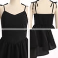 thumbnail image 6 of IBTOM CASTLE Teen Girls Floral Spaghetti Strap Sundress Party Dress | Adjustable Bow V Neck Ruffle Summer Dress, Tween Girls Graduation Dance Dress,Teens Birthday Holiday Dresses Black, 6 of 7