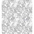 thumbnail image 3 of Ambesonne Floral Duvet Cover Sets, Vintage Greyscale Flowers, 2-Queen, Grey Pale Grey White, 3 of 7