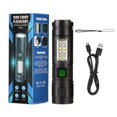 thumbnail image 1 of LED flashlight strong light rechargeable mini portable flashlight small I8T4, 1 of 1