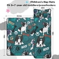 thumbnail image 5 of Boston Terrier with Bones and Paws Toddler Nap Mats for Kids Preschool,Sleeping Mat Bag or Kids,Toddler Sleeping Bag,Toddler Nap Mat or Daycare, 5 of 6