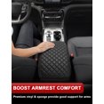 thumbnail image 7 of KBH Ford Center Console Cover for Explorer 2020-2026, Black Leather Armrest Lid Cover Protector for Car Accessories Interior, 7 of 7