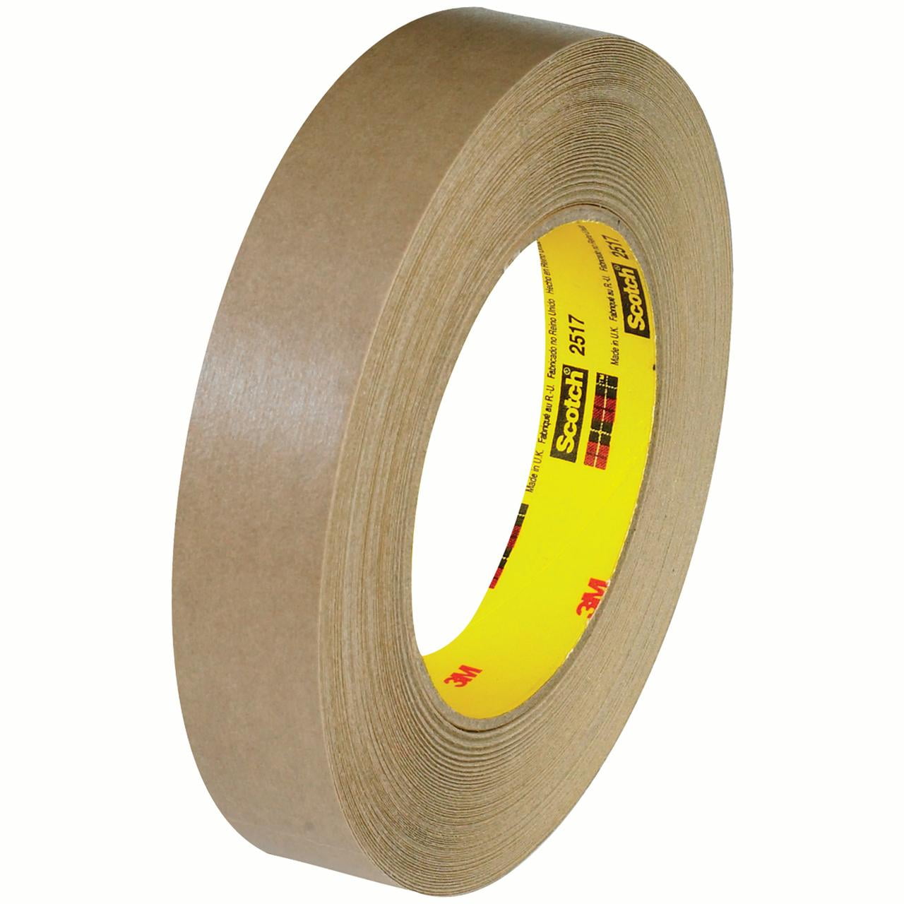 Scotch 3M 2517 Flatback Tape 6.5 Mil 3/4" x 60 yds. Kraft 48/Case