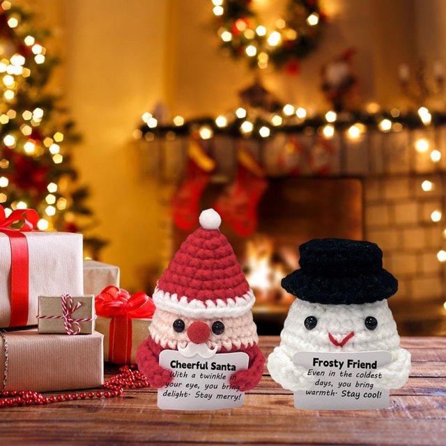 Christmas Tree Desk Area Snow Flocked PE Tree Home Luxury Encryption Small Hotel Counter Decoration for Friend, Christmas Gift(A )