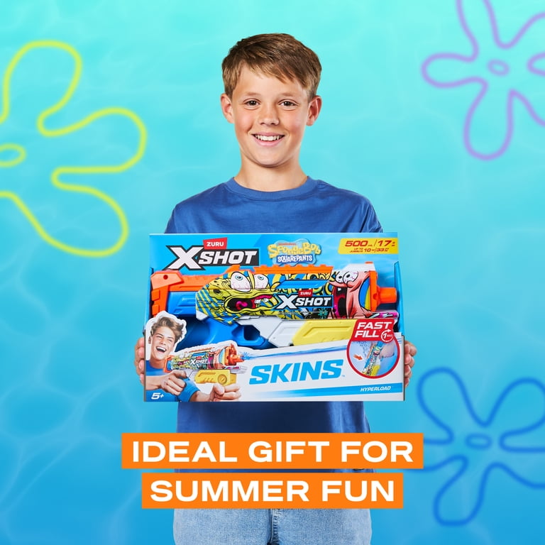 XSHOT Water SpongeBob Hyperload (33ft Range & 500ml Tank) Outdoor