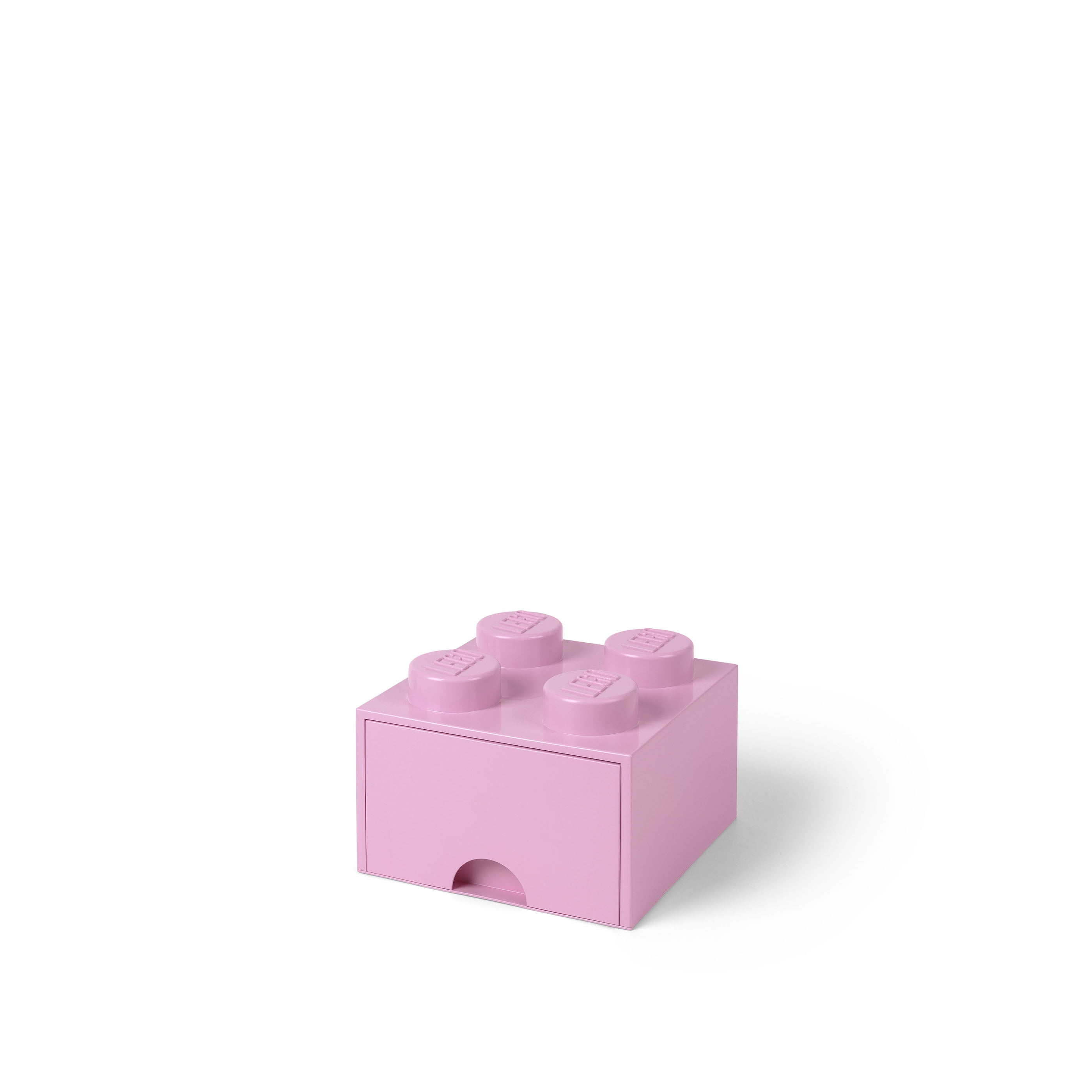 Lego Storage Brick Box 4 Knob In 5 Colours Red Yellow Green Pink Or Blue NEW 