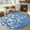 Blue, variant on Round Area Rugs Collection 3 Ft, Spring Flowers Non-Slip Residential Carpet, Pink Cherry Blossom Branches Plants Beige Indoor Crawling Mats Doormat Runner Rugs Play Mat forBedroom