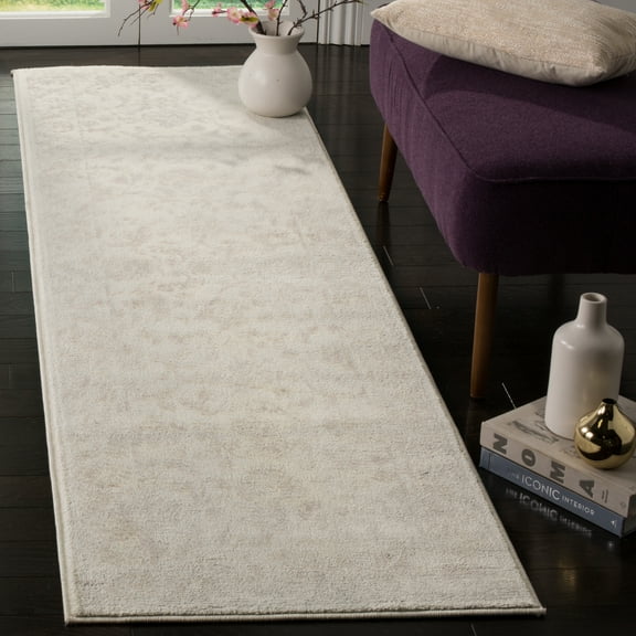 SAFAVIEH Carnegie Samantha Oriental Runner Rug, Cream/Light Gray, 2'3" x 12'
