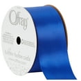 thumbnail image 2 of (2 pack) Offray Ribbon, Royal Blue 1 1/2 inch Double Face Satin Polyester Ribbon, 12 feet, 2 of 10
