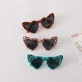 thumbnail image 2 of Leopard Print Pattern Heart Shape Fashion Sunglasses, 2 of 3