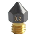 thumbnail image 1 of Boquilla de latón CHT recubierta de PTFE MK8 de alto flujo para Ender-3/Ender-3 Pro (02 mm), 1 of 6