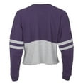 thumbnail image 4 of Boxercraft T15 Women's Cropped Retro Jersey-Purple/Oxford-XS, 4 of 4