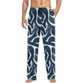 thumbnail image 3 of Men's Pajama Pants with Pockets Sleepwear Lounge Pants Stretch Casual Zebra Tie-dye Stripes, 3 of 6