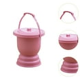 thumbnail image 6 of Serenable Chamber Pot Portable Spittoon Night Urinal Container Night Urinal with Handle Spittoon with Lid for Car Home Woman Kids Adults Pink, 6 of 9