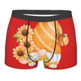 thumbnail image 4 of Goofa Sunflower Gnomes 2 Printed Men's Boxer Briefs Underwear, Moisture-Wicking Underwear, Trunk,Soft and Breathable Cotton Underwear-Medium, 4 of 9