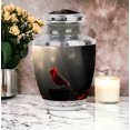 thumbnail image 5 of MUKTIVE Cardinal Memorial Urn for Human Adult Male - Human Urns for Ashes Adult Female - Large Urns for Cremated Remains - 10 Inch Urn for Father, 5 of 7