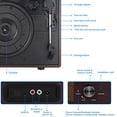 thumbnail image 4 of Tocadiscos de vinilo Kedok de 3 velocidades, 4 of 6