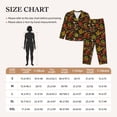 thumbnail image 4 of Fotbe Vintage Autumn Plants Butterfly Pattern Long Sleeve Pajama Set for Women,Sleepwear Set,2-piece Loungewear Set,Soft PJs Comfy Nightwear with Pockets -Medium, 4 of 7