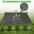 thumbnail image 3 of Remiawy Garden 55% Shade Cloth, 10 x 20ft Shade Cloth for Greenhouse Plants Outdoor, Sun Shade Cover Sunblock Net Black Mesh Tarp Fabric with Grommets for Patio Pergola Canopy Chicken Coop, 3 of 7