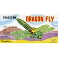 thumbnail image 2 of Retrobot 14x9 White Modern Wood Framed Museum Art Print Titled - Cragstan Dragon Fly, 2 of 4