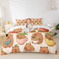 thumbnail image 2 of Erosebridal Ramen Capybara Duvet Cover Set for Kid, Cute Cartoon Animals Bedding Full, 3pcs, No Comforter, 2 of 5