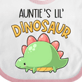thumbnail image 4 of Inktastic Auntie's Lil' Dinosaur with Cute Stegosaurus Boys or Girls Baby Bib, 4 of 4