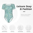 thumbnail image 6 of Naloa Geometric Elements Women's Short-Sleeved Onesie, One-Piece Swimsuit for Parties, dates, clubs - XX-Large, 6 of 9
