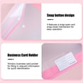 thumbnail image 4 of Homekingdee A4 Plastic Document Pouch with Reinforced Edges - Transparent Snap-Closure Waterproof and Dirtproof File Bag for Office Documents Organization, 4 of 6