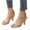 Gold, variant on Latrodar Stiletto Sandals for Women Dressy Sandals Women Comfortable Cushion Stretchy Lace-Up Bandage Sandals Buckle Summer Shoes Wide Solid Sandals for Ladies 4th of July Gifts