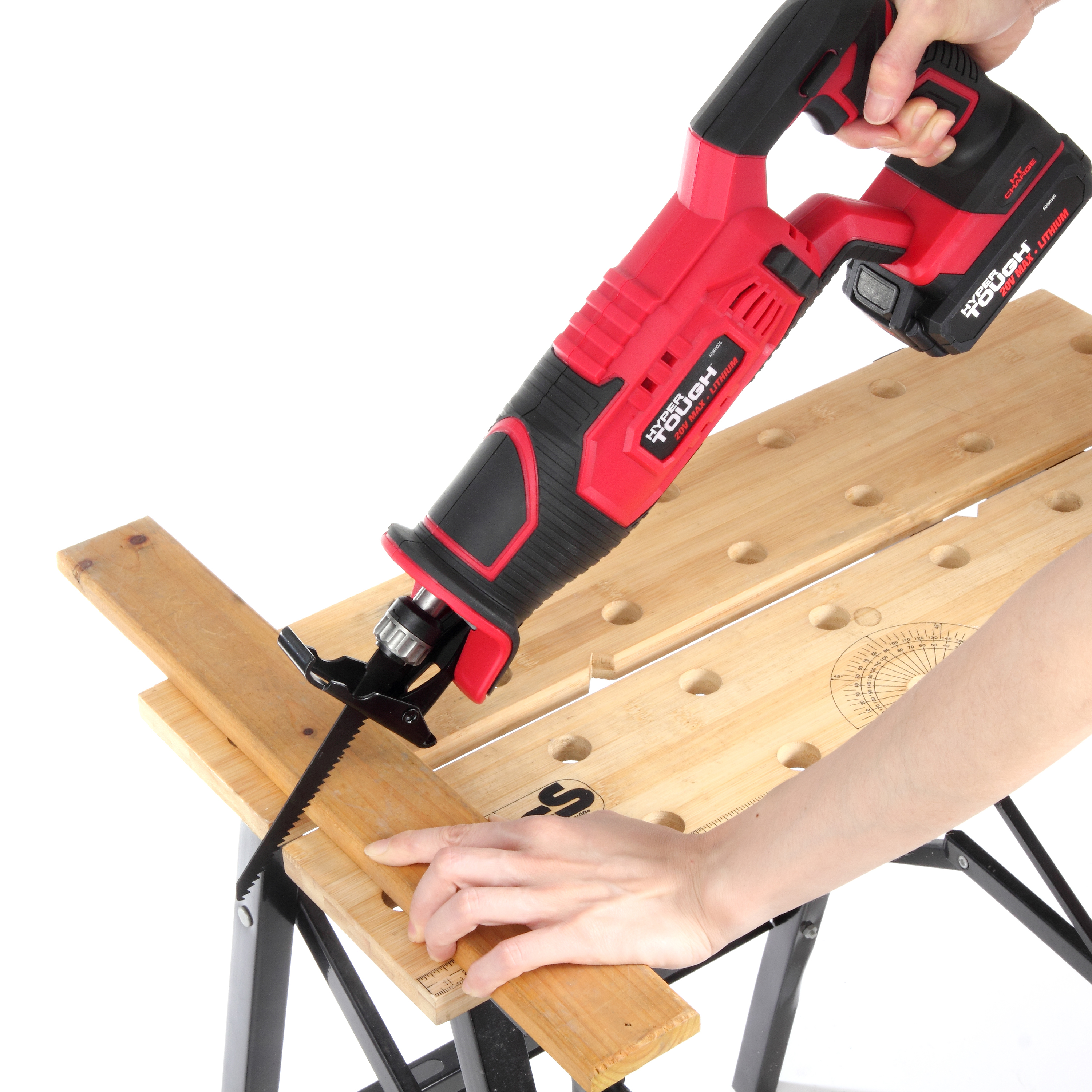 Hyper Tough AQ8002G, HT CHARGE 20V Reciprocating Power Saw Lightweight