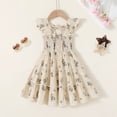 thumbnail image 3 of Younger Tree Baby Girl Dress Kid Summer Clothes Sleeveless Flower Beach Boho Princess Sundress for3-4T, 3 of 7