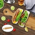 thumbnail image 5 of Axioma 2 Pieces Taco Holder 8 Soft or Hard Shell Tacos Retro Tortillas Appetizer Wooden, 5 of 9