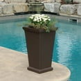 thumbnail image 5 of Mayne Wellington 28" x 16" x 16" Tall Polyethylene Planter - Espresso, 5 of 9
