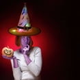 thumbnail image 4 of Less Than 5 Party Light-up Decoration Halloween Hat Witch Hat Scene Layout LED Lights String Hat Party Witch Hat, 4 of 5