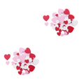 thumbnail image 3 of Bewildely 60 Pieces Valentines Craft Toddler Toys Multifunctional Child Hand-held Doily Inflated Adorable for Celebrating Usage Como se muestra 2piezas, 3 of 6
