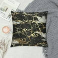thumbnail image 2 of Nawypu  Throw Pillow Cover Golden Black Marble Abstract Painting Nature Marbling Texture Art Print Decor Lumbar Pillow Case Cushion for Sofa Couch Bed Standard Queen Size, 2 of 5