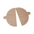 thumbnail image 2 of 2x Pizza Peel Half Round Pizza Baking Accessories for Bread Fruit Cutting, 2 of 5