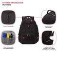 thumbnail image 3 of SWISSGEAR Travel Gear 1900 Scansmart TSA, Mochila para portátil, Negro/Negro, 3 of 5