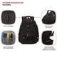 thumbnail image 3 of SWISSGEAR Travel Gear 1900 Scansmart TSA, Mochila para portátil, Negro/Negro, 3 of 5