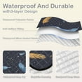 thumbnail image 2 of Falling Feathers Beach Blanket Outdoor Picnic Blanket 78"x 78" Waterproof Foldable for Beach Camping Travel Hiking Grass Lawn Park, 2 of 5