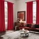 thumbnail image 5 of Juego de cortinas MIULEE de terciopelo navideño de 229 cm de largo, 2 paneles, color rojo, 5 of 7