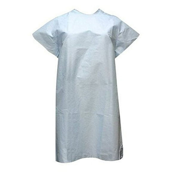 Angle Back Overlap Hospital Gown - Pack of 4