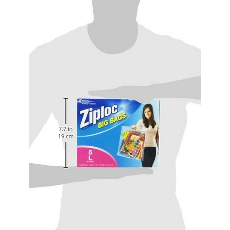 Sc Johnson Ziploc® Big Bags, Reclosable, 23-3/5 x 20, 3 mils