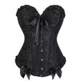 thumbnail image 2 of Ausyst Bodysuit for Women Court Corset Feather Velvet Christmas Bow Body Shaping Clothes Shapewear Clearance, 2 of 3