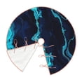 thumbnail image 3 of Kll Blue Marble And Gold Christmas Tree Skirt 48",Party Decorations Farmhouse For Christmas Decorations Holiday Party, 3 of 8