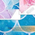 thumbnail image 6 of Mermaid Scale Shower Curtain, Mermaid Shower Curtain, Ocean Themed Shower Curtain, Pink and Blue Shower Curtain, Fantasy Girls Bathroom Decor with 12 Hooks, 72''''W x 72''''H, 6 of 6